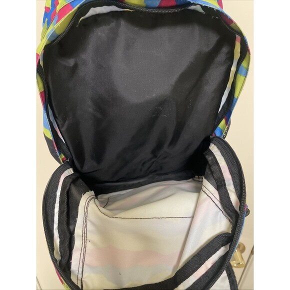 LL Bean Kids Junior Book Bag Backpack Multicolor School Reflective strip - Picture 10 of 11